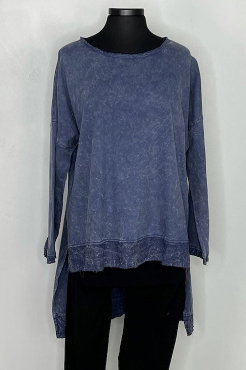 Long Sleeve Hi-Low Fleece Tunic