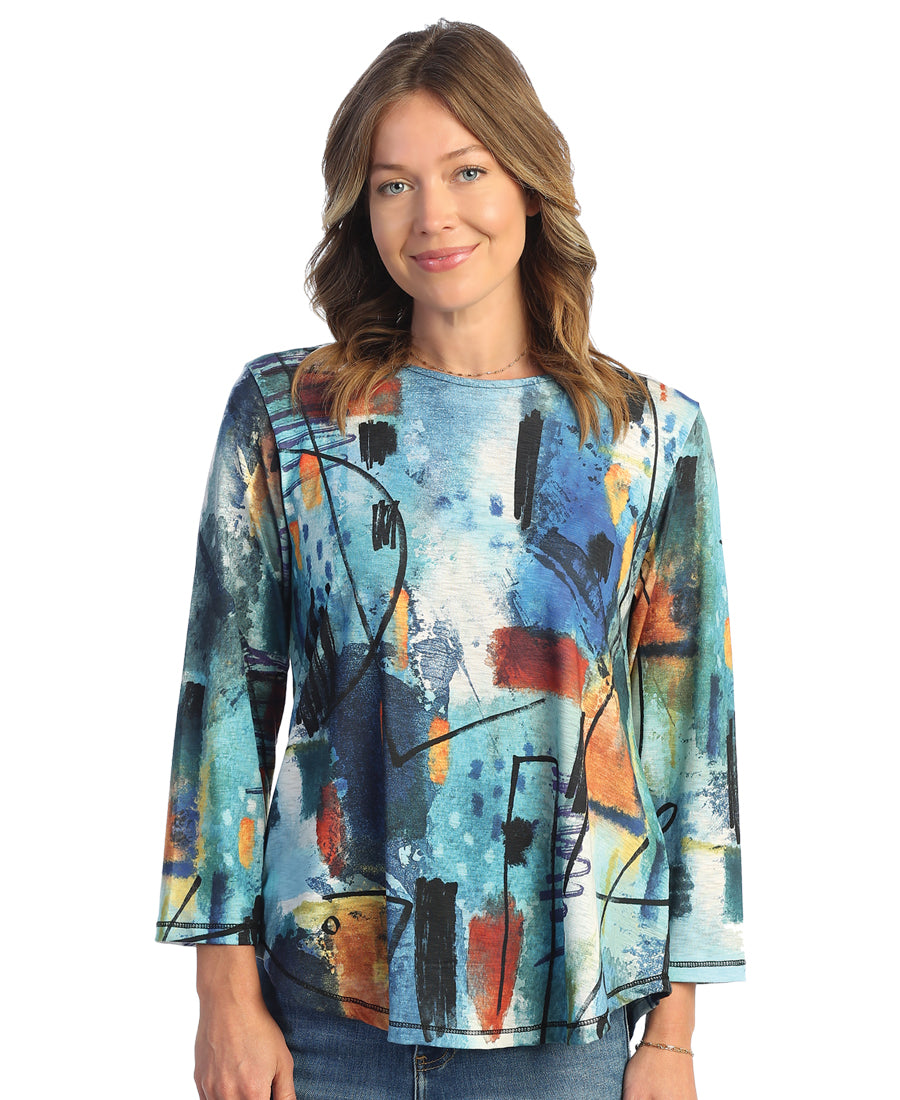 Serenade Sublimation Tunic With Round Hem