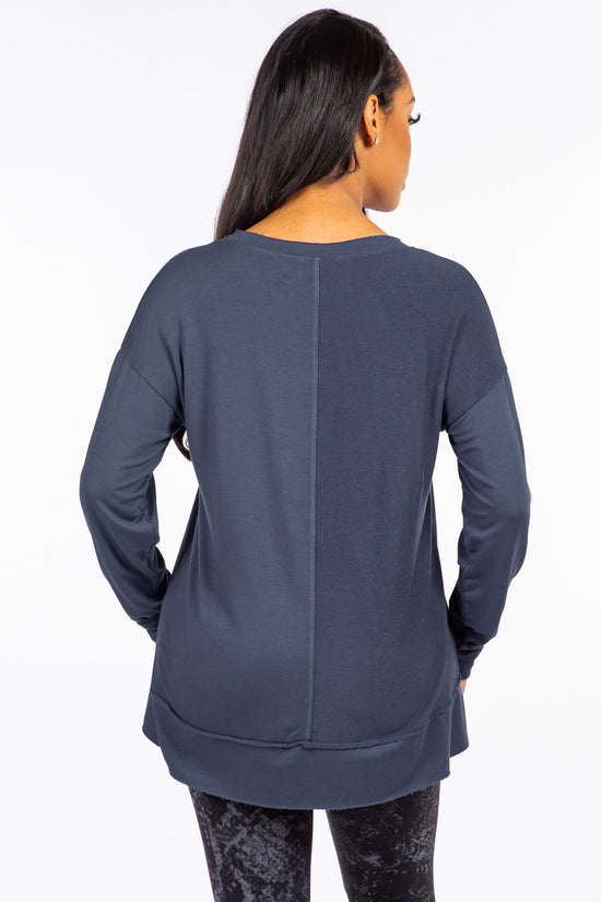 Mineral Wash French Terry Sweatshirt - Pewter