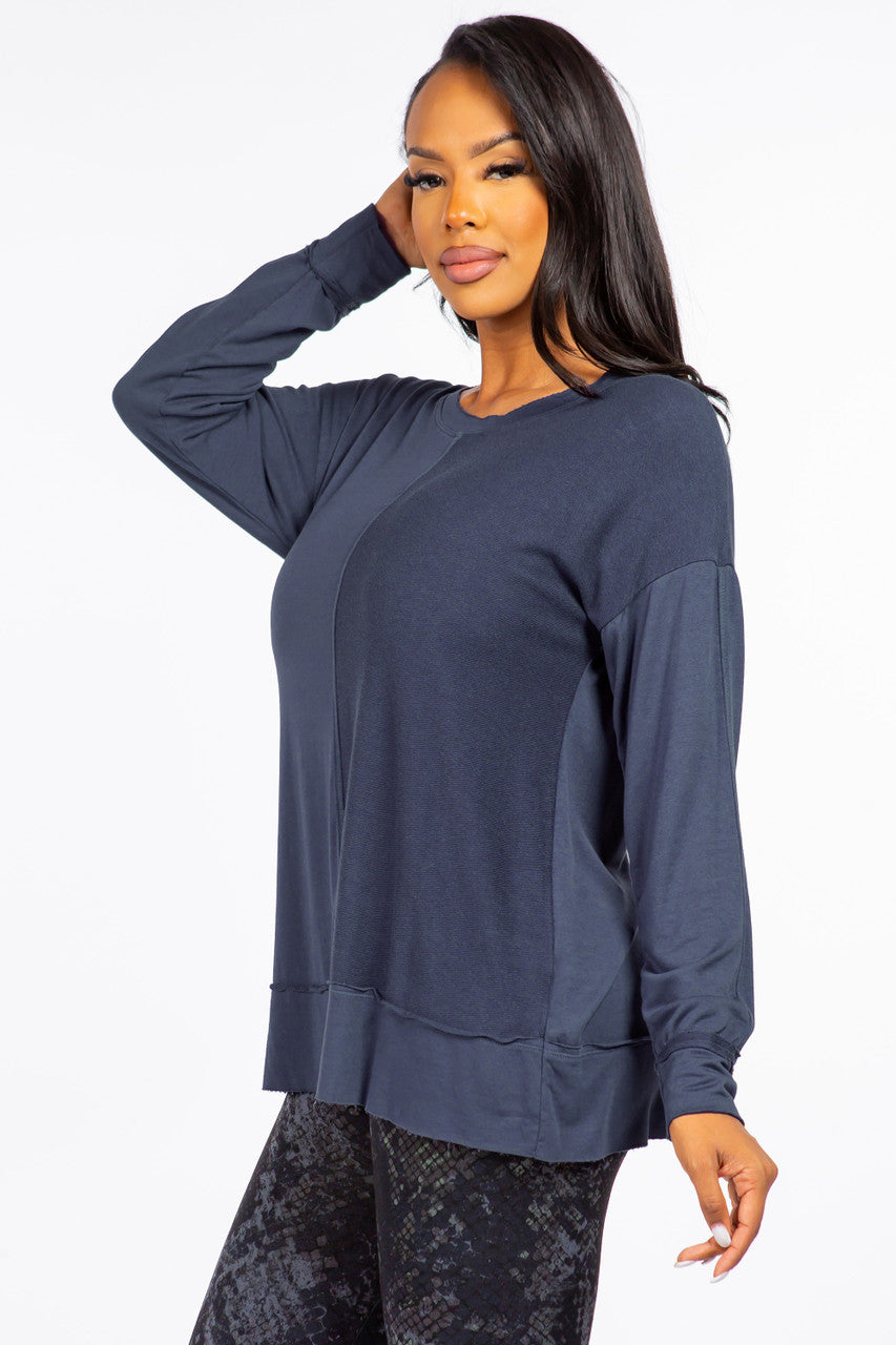 Mineral Wash French Terry Sweatshirt - Pewter