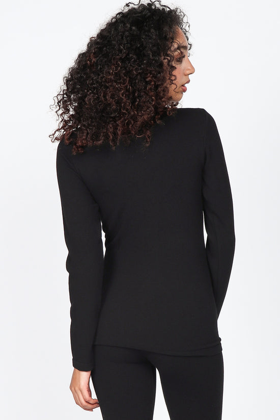 Load image into Gallery viewer, S4902 Ribbed Mock Neck Long Sleeve Basic Top
