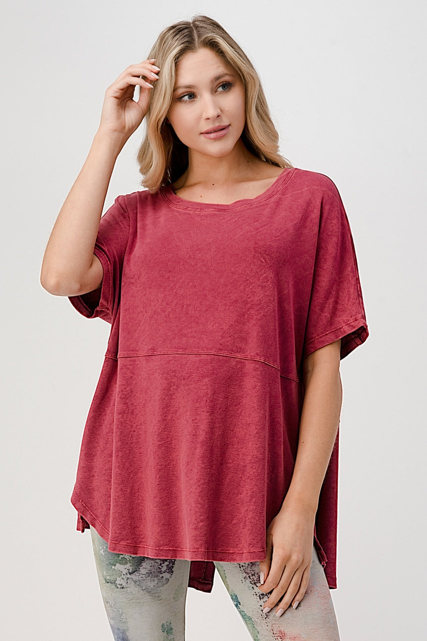 Load image into Gallery viewer, S4905A Mineral Washed Top with Buttons
