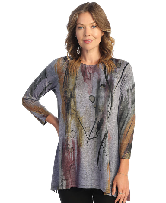 Load image into Gallery viewer, Aria Slinky-Like Knit Round-Neck Raglan Sleeve Tunic
