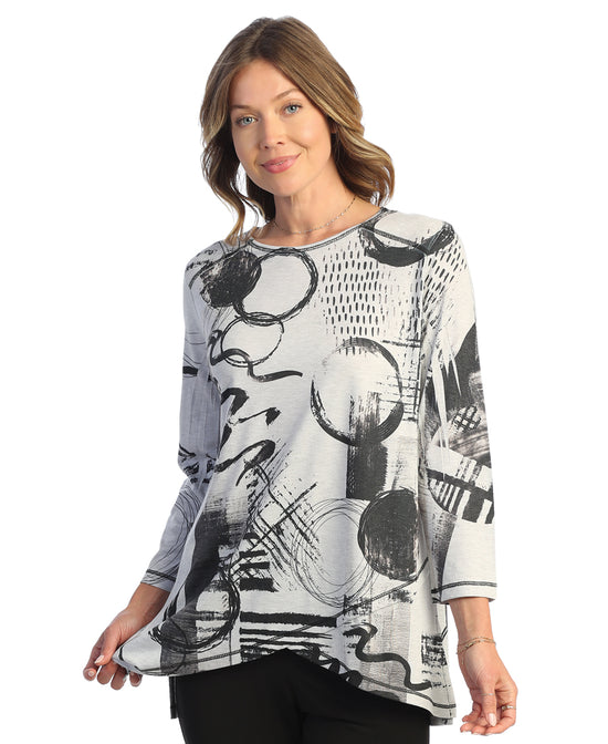 Load image into Gallery viewer, Jazzy Tunic With Criss-Cross Hem
