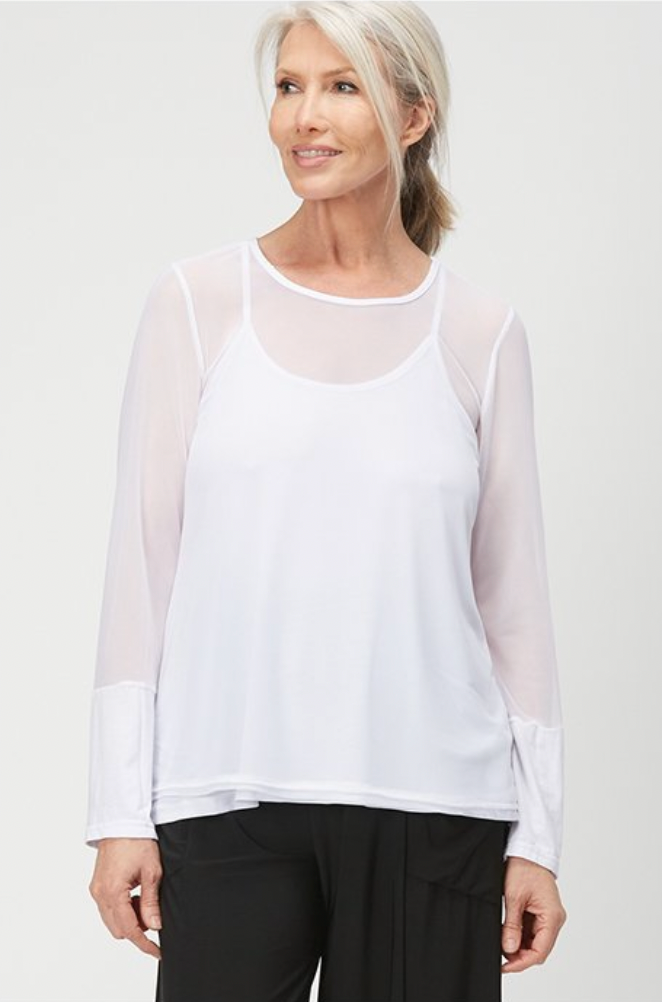 Load image into Gallery viewer, Power Mesh Tunic White
