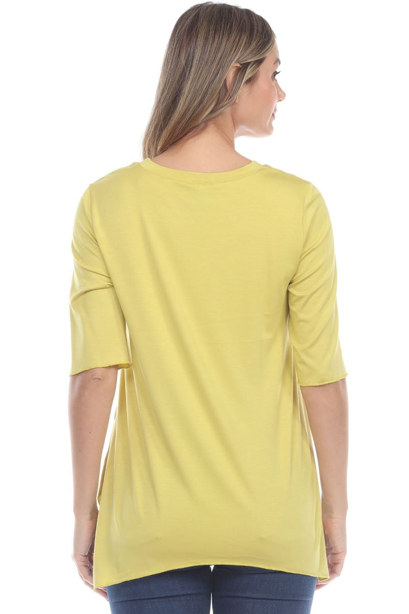 T986MBNNA Modal Short Sleeve Top