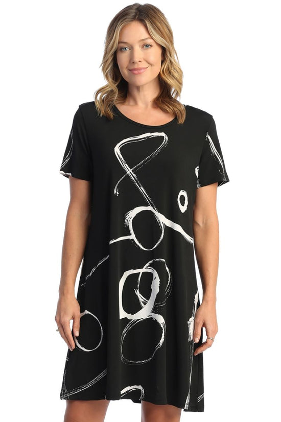 Load image into Gallery viewer, Olivia Soft Drape Knit Short Sleeve Dress
