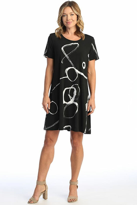 Olivia Soft Drape Knit Short Sleeve Dress