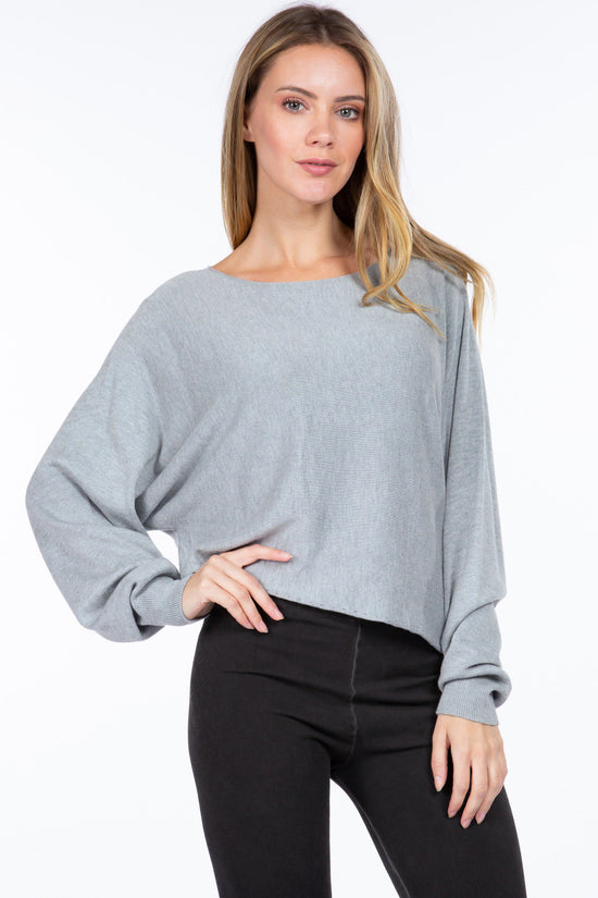 Load image into Gallery viewer, Steel Recycled Knit Long Sleeve Sweater
