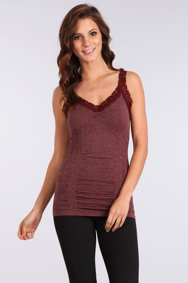 Seamless Cami Corset with Lace