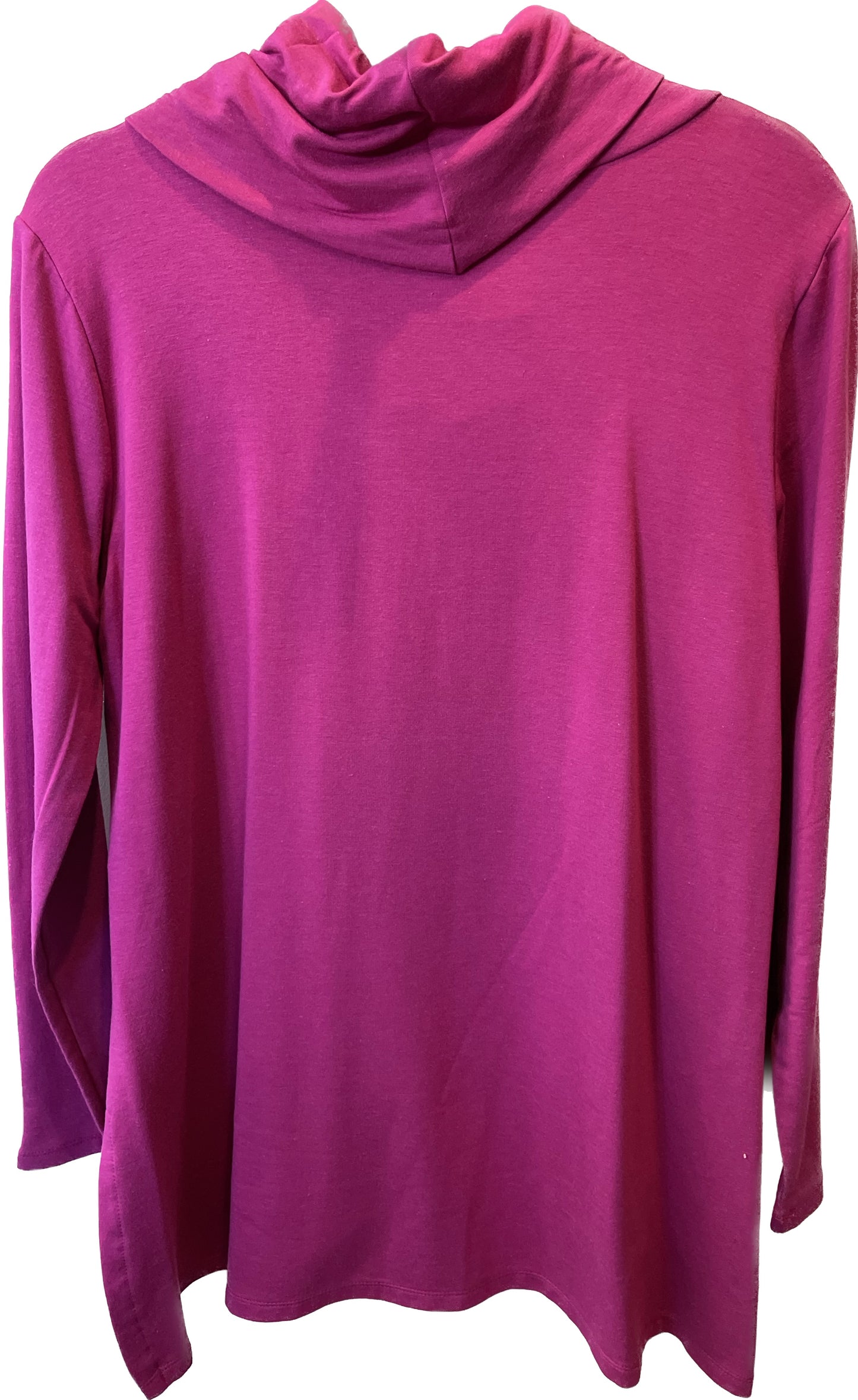 Berry Long Sleeve Bamboo Turtle Neck Top