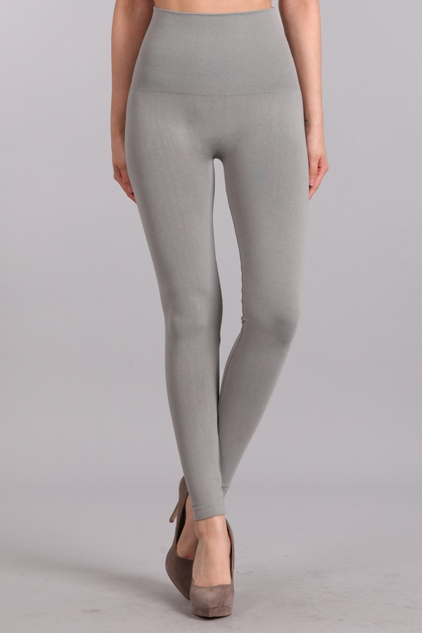 Load image into Gallery viewer, B2361 Control Top Full Length Solid Leggings by M.Rena
