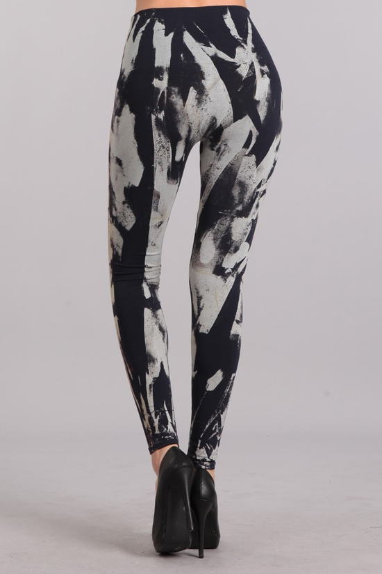 Load image into Gallery viewer, B2361USAW High Waist Full Length Patterned Leggings
