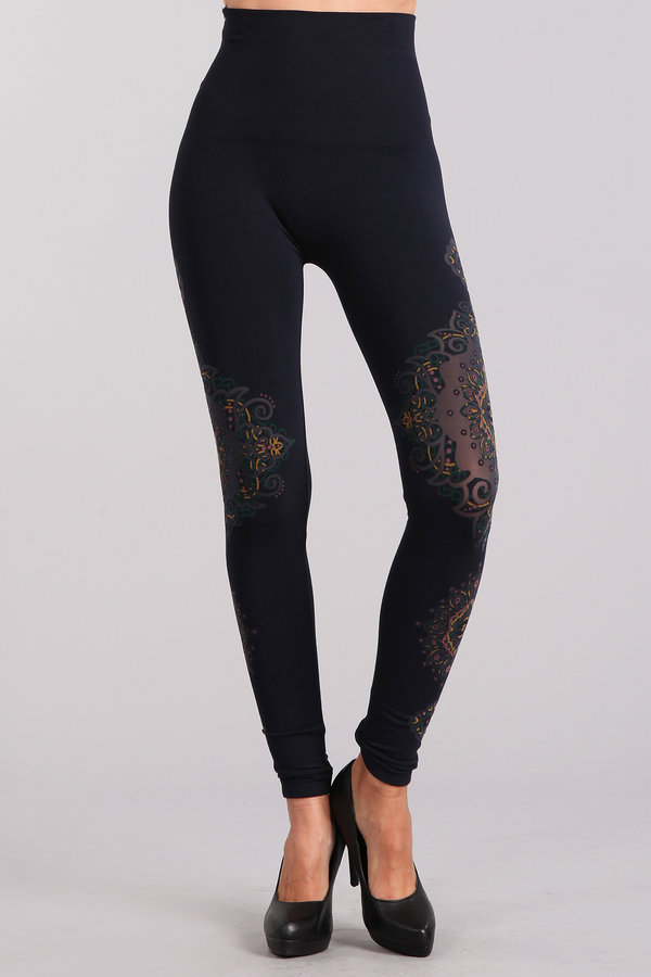 B2361USBG Patterned Leggings