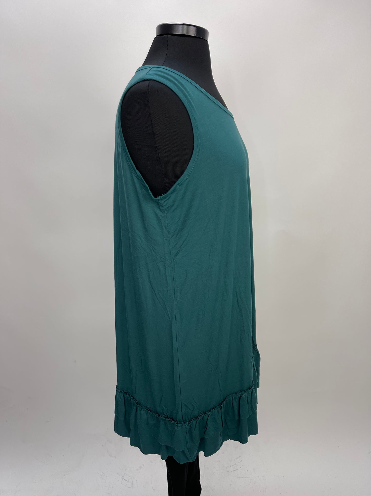 Load image into Gallery viewer, Modal Double Ruffle Tank - Teal
