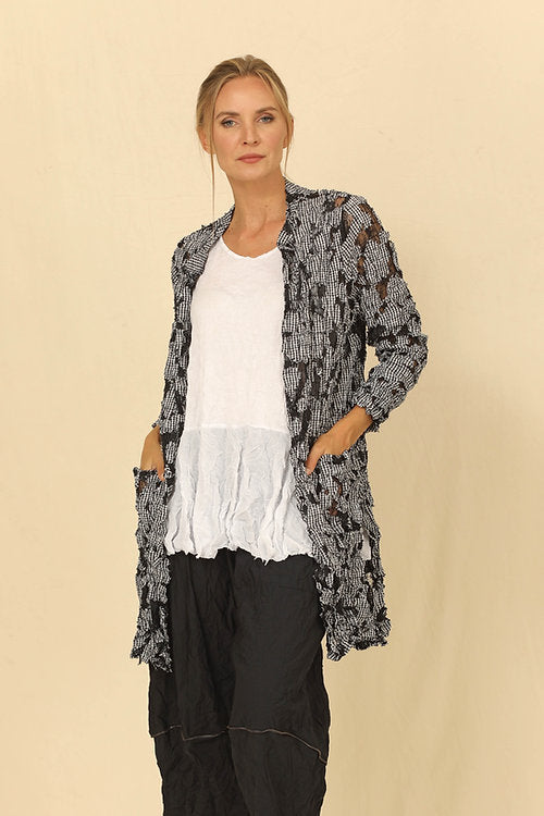 Night Winnie Two Pocket Burnout Jacket