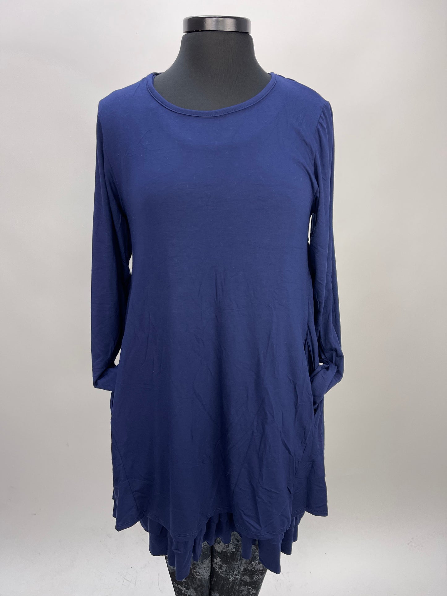 2AM Long Sleeves Tunic - Blueberry