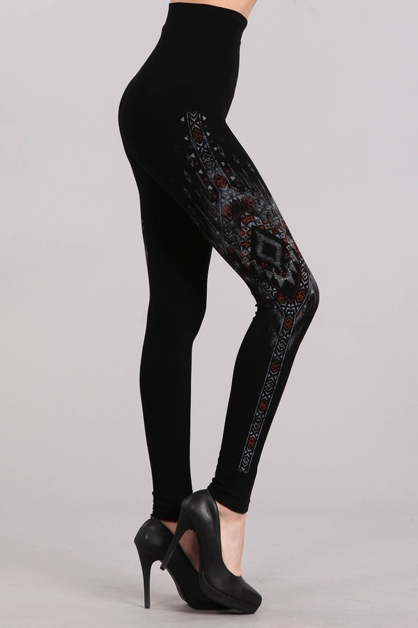 B2361USBL Patterned Leggings