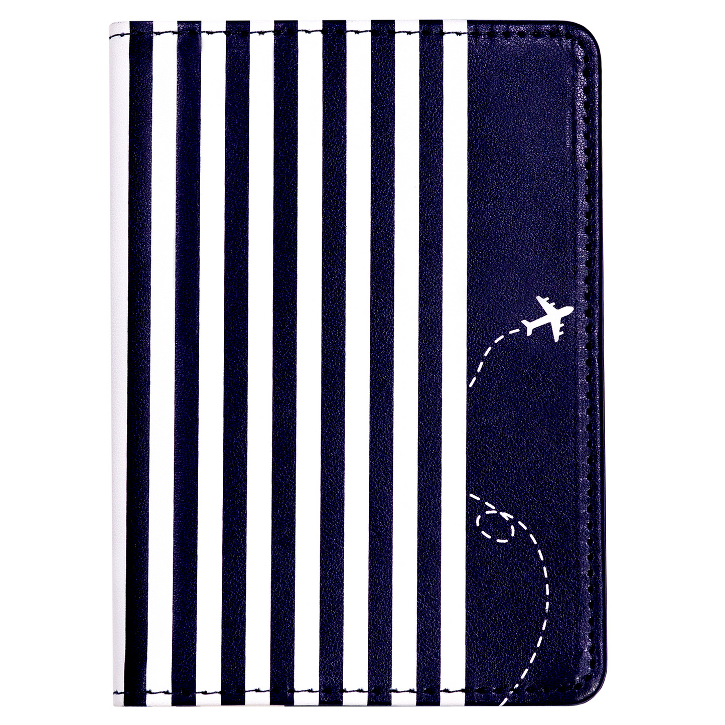 Navy Stripe Passport Holder