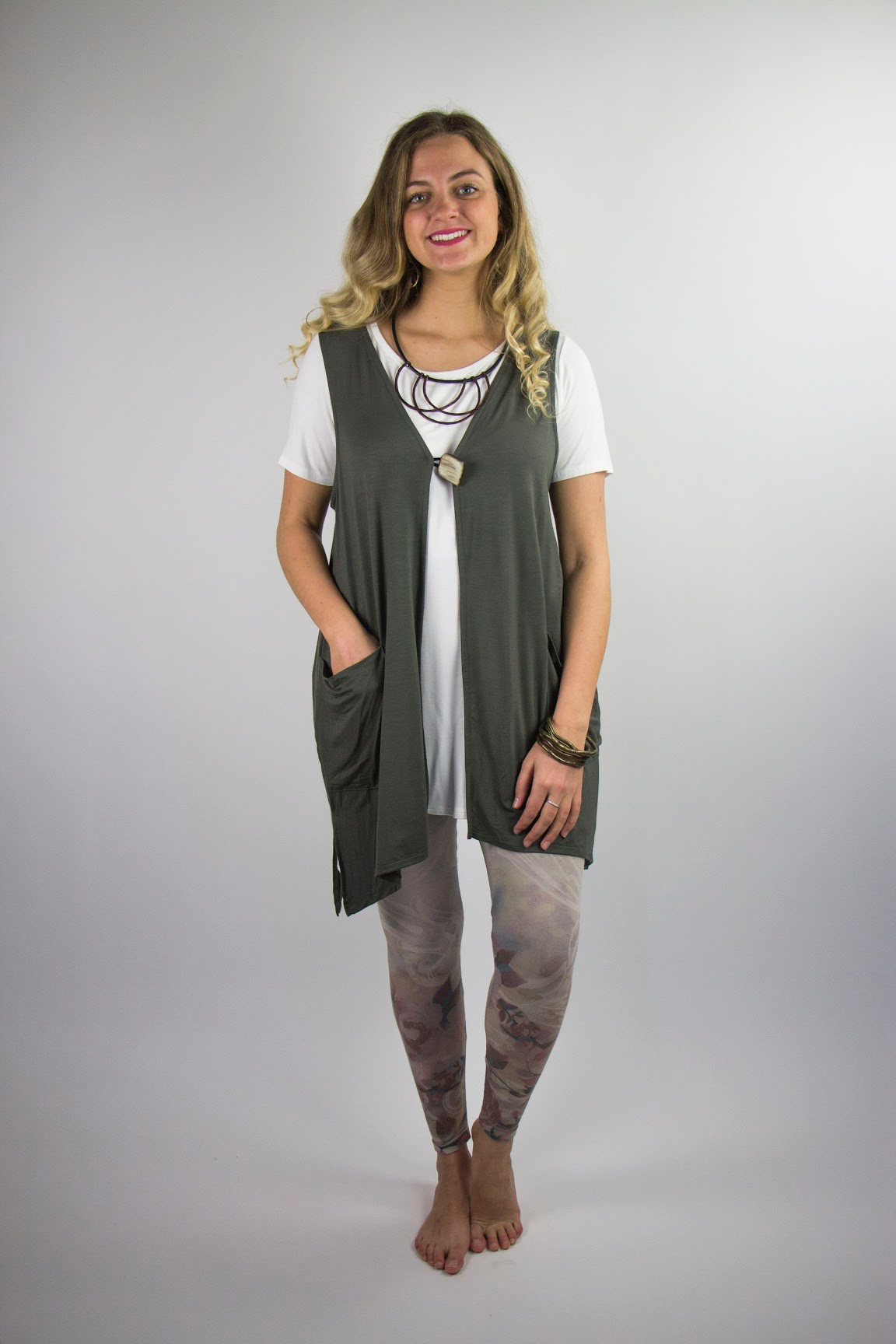 Modal Vest with Button