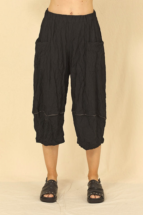 Zelda Black Parachute Pant