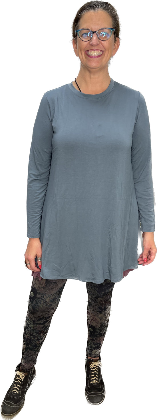 2AM Long Sleeves Tunic - Stormy Weather