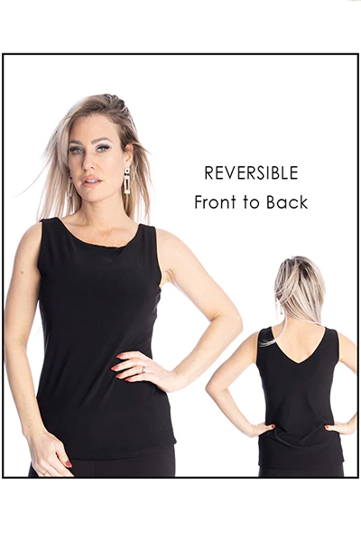 Load image into Gallery viewer, Reversible Black Tank Top
