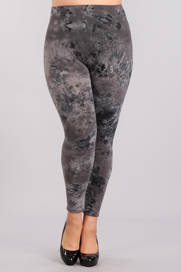 B2370XLA Plus Size Patterned Leggings