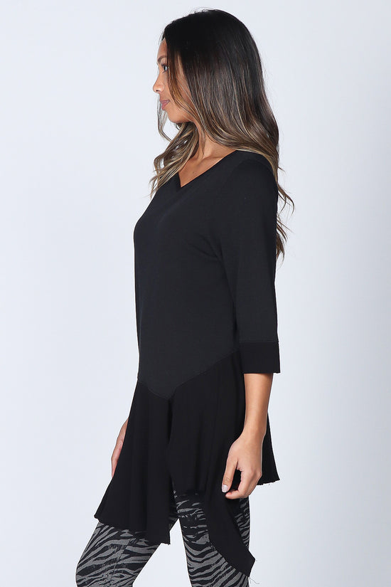 Caviar Baby French Terry V Neck Tunic