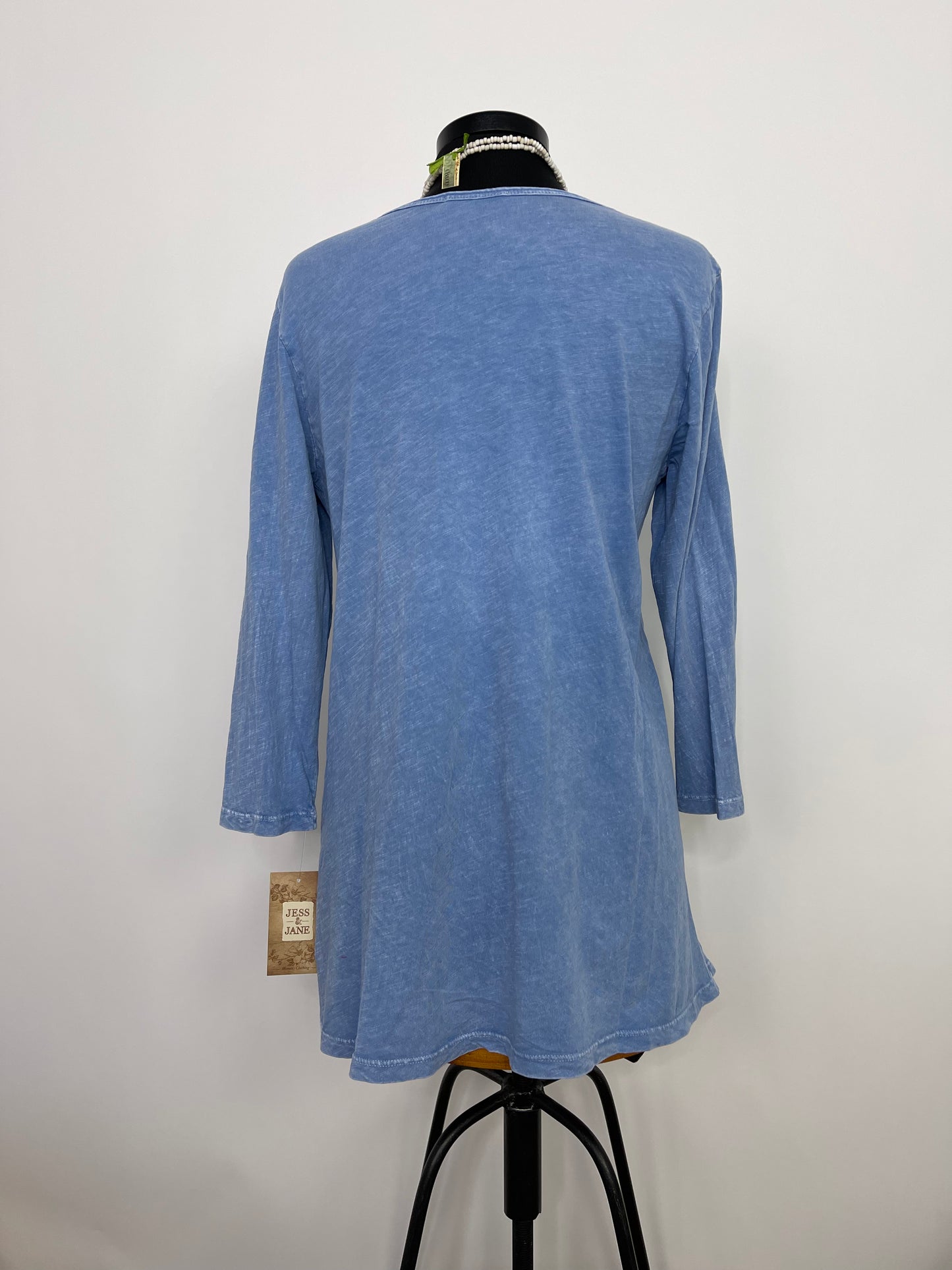 Botanica Mineral Washed 3/4 Length Sleeve Asymmetrical Tunic