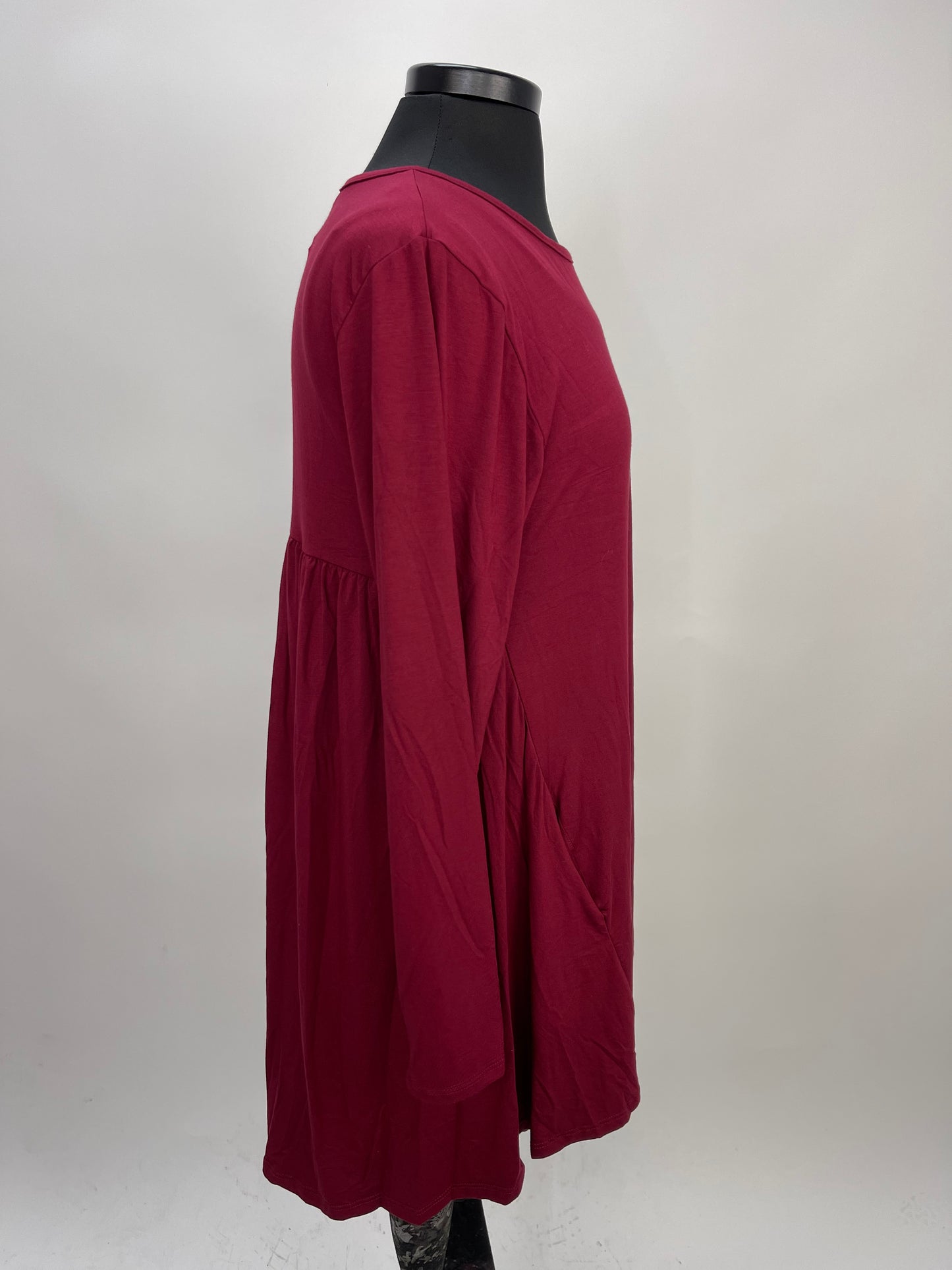 2AM Long Sleeves Tunic - Cranberry
