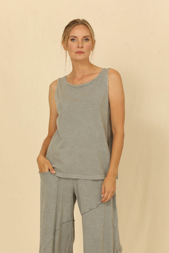 Load image into Gallery viewer, Sleeveless Letitia Tank Almond Gray

