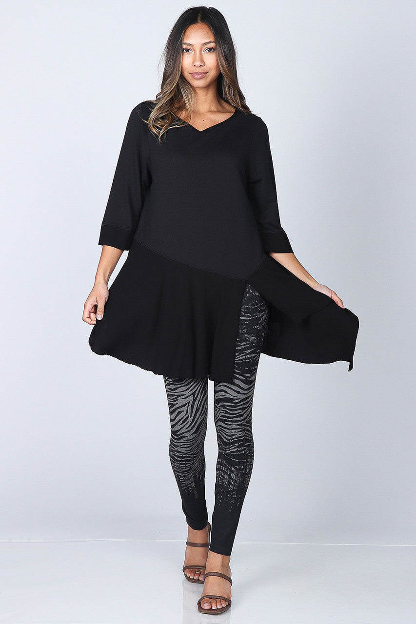 Caviar Baby French Terry V Neck Tunic