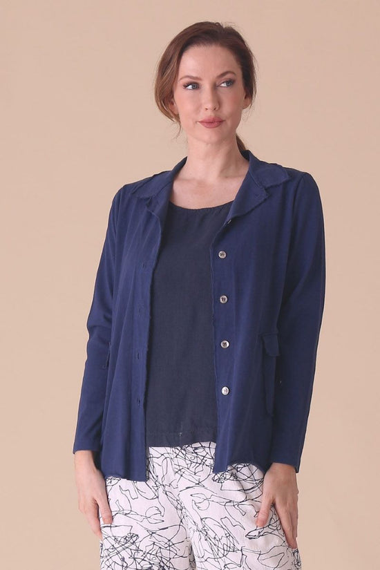 Load image into Gallery viewer, C44871 Long Sleeve Blazer with Pockets
