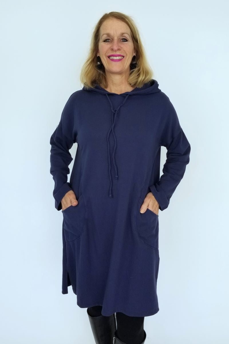 Hoodie Dress in Nightsky, Overcast or Bahama