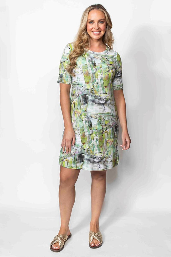 Load image into Gallery viewer, Paper Mache Elbow Sleeve Dress
