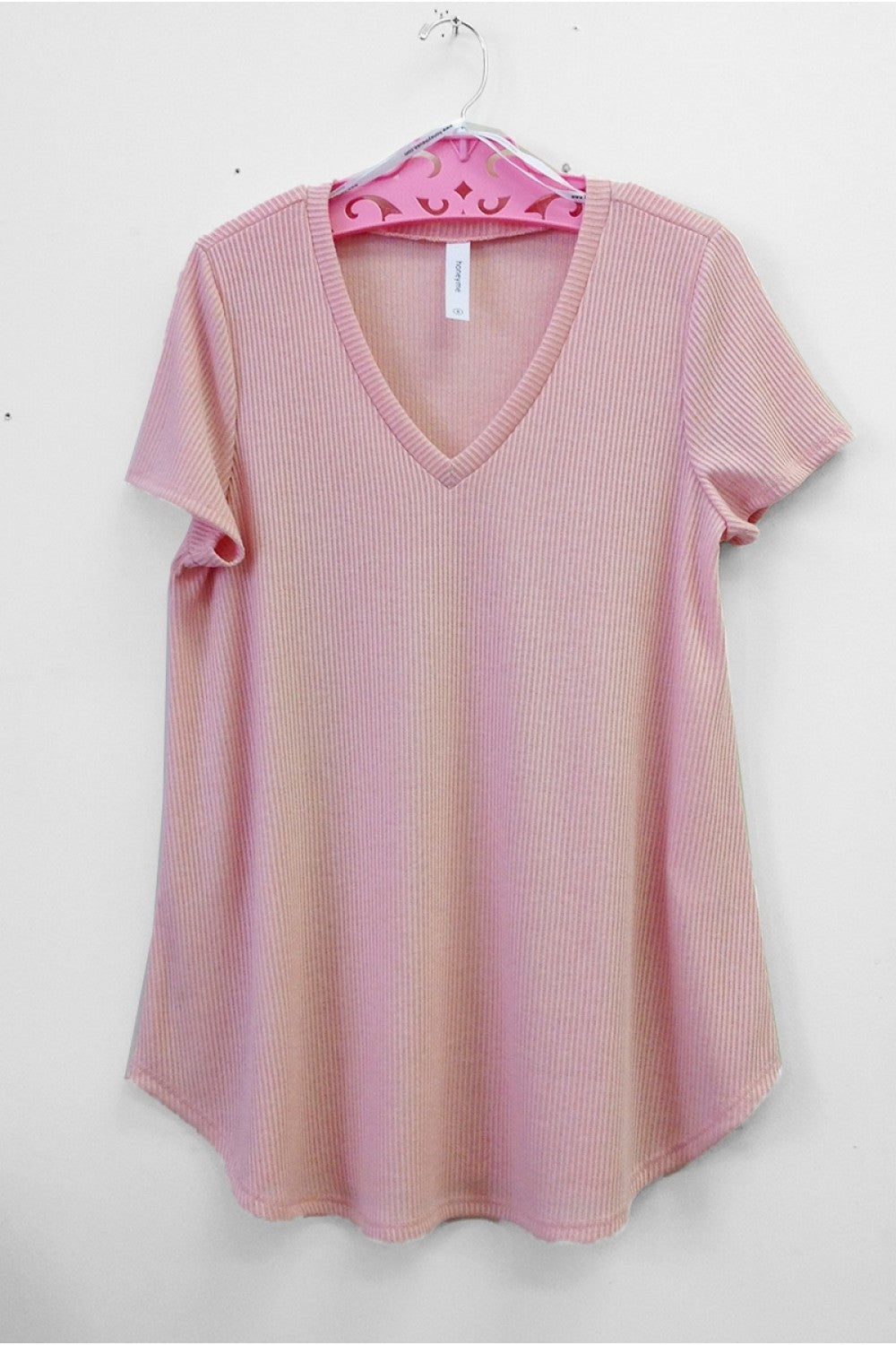 T01119BR V-Neck Short Sleeve Top