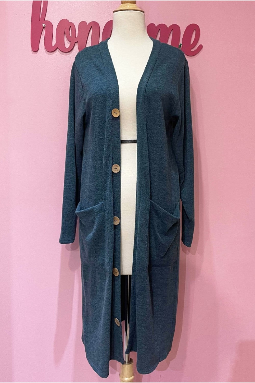 T10892MRT Long Sleeve Cardigan with Pockets